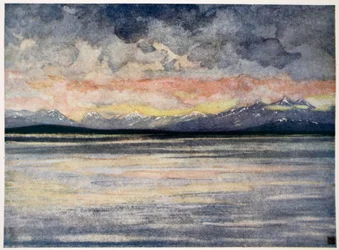 Montagnes et Fjord face à Molde, 1905